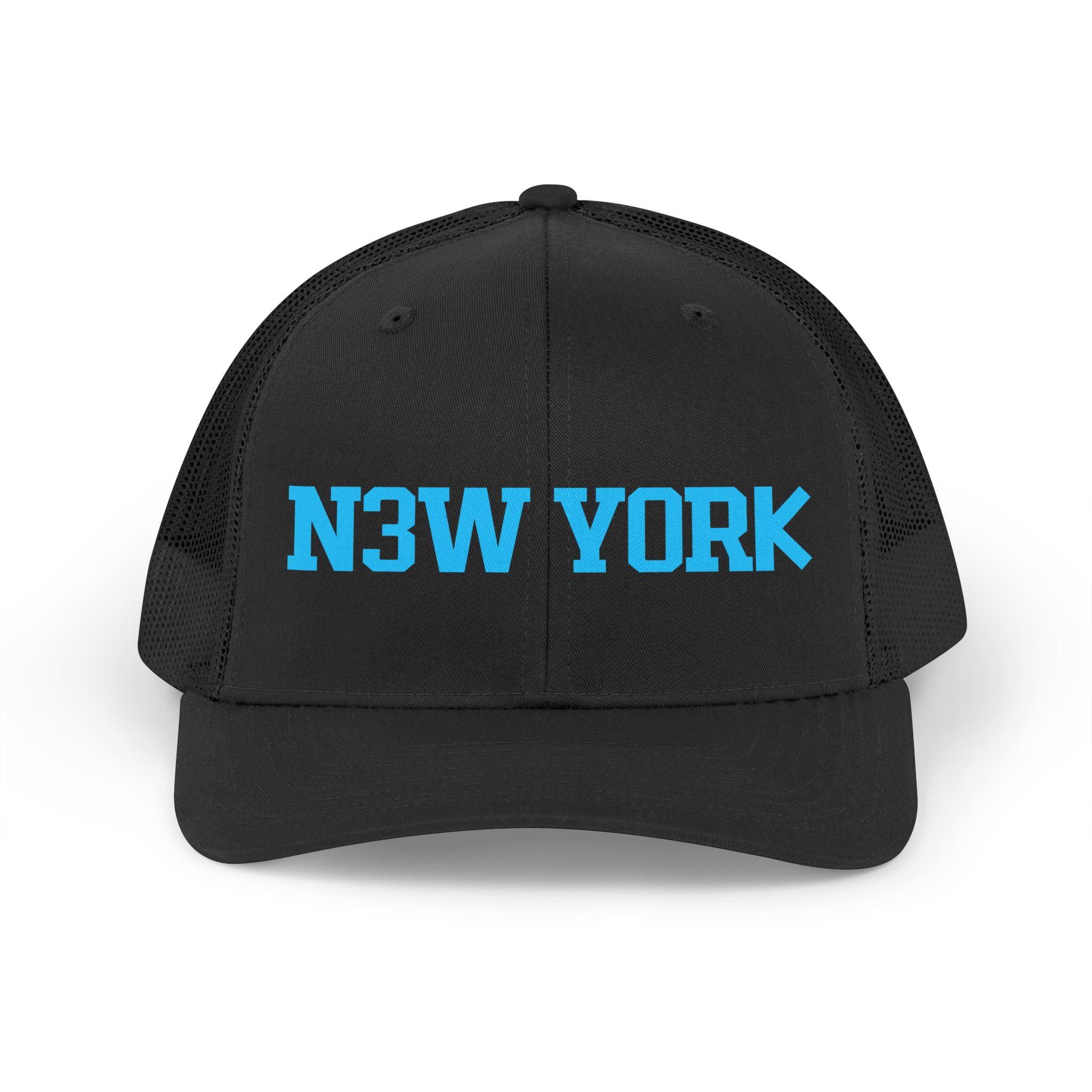 New York Retro 'N3W YORK' Trucker Hat — Vintage Athletic Mesh Cap - Image 5