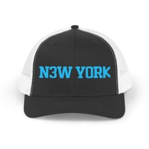 New York Retro 'N3W YORK' Trucker Hat — Vintage Athletic Mesh Cap