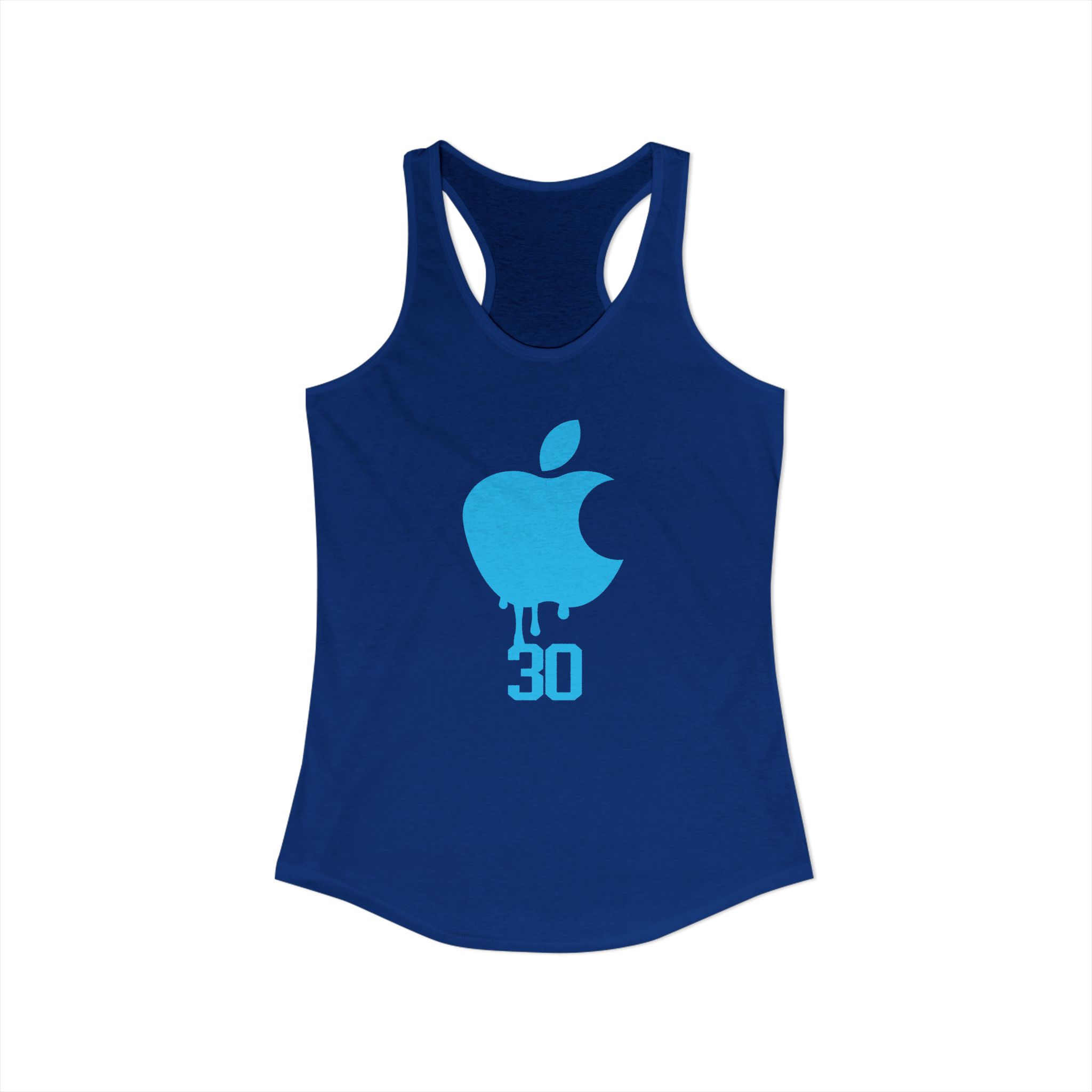 NY Blue Apple Drip Racerback Tank — New York Basketball Trendy Black Tank for Fans 🩵 - Image 6