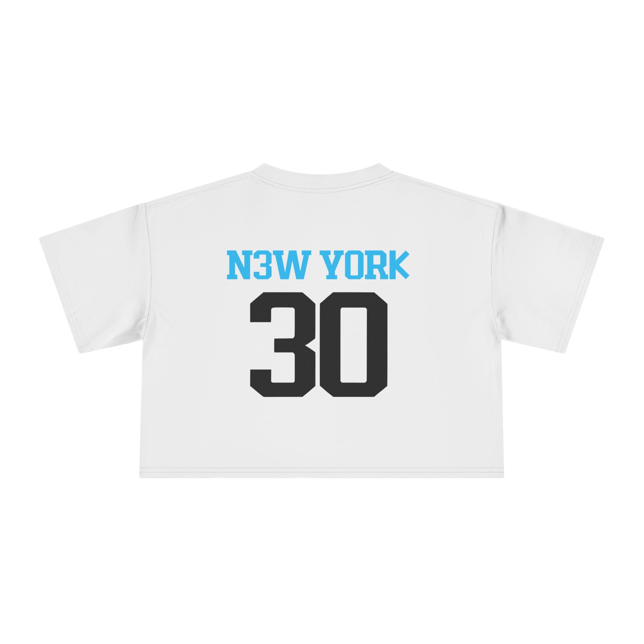 Apple Drip New York Crop Tee — Drip Apple Logo Front with "N3W Y0RK 30" Sports Back - Image 2
