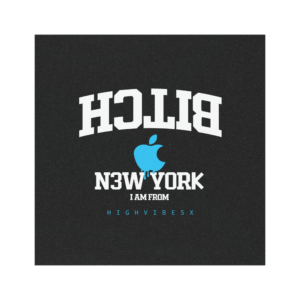Bitch New York Car Magnet – Retro Apple Logo NYC Pride Magnetic Decal